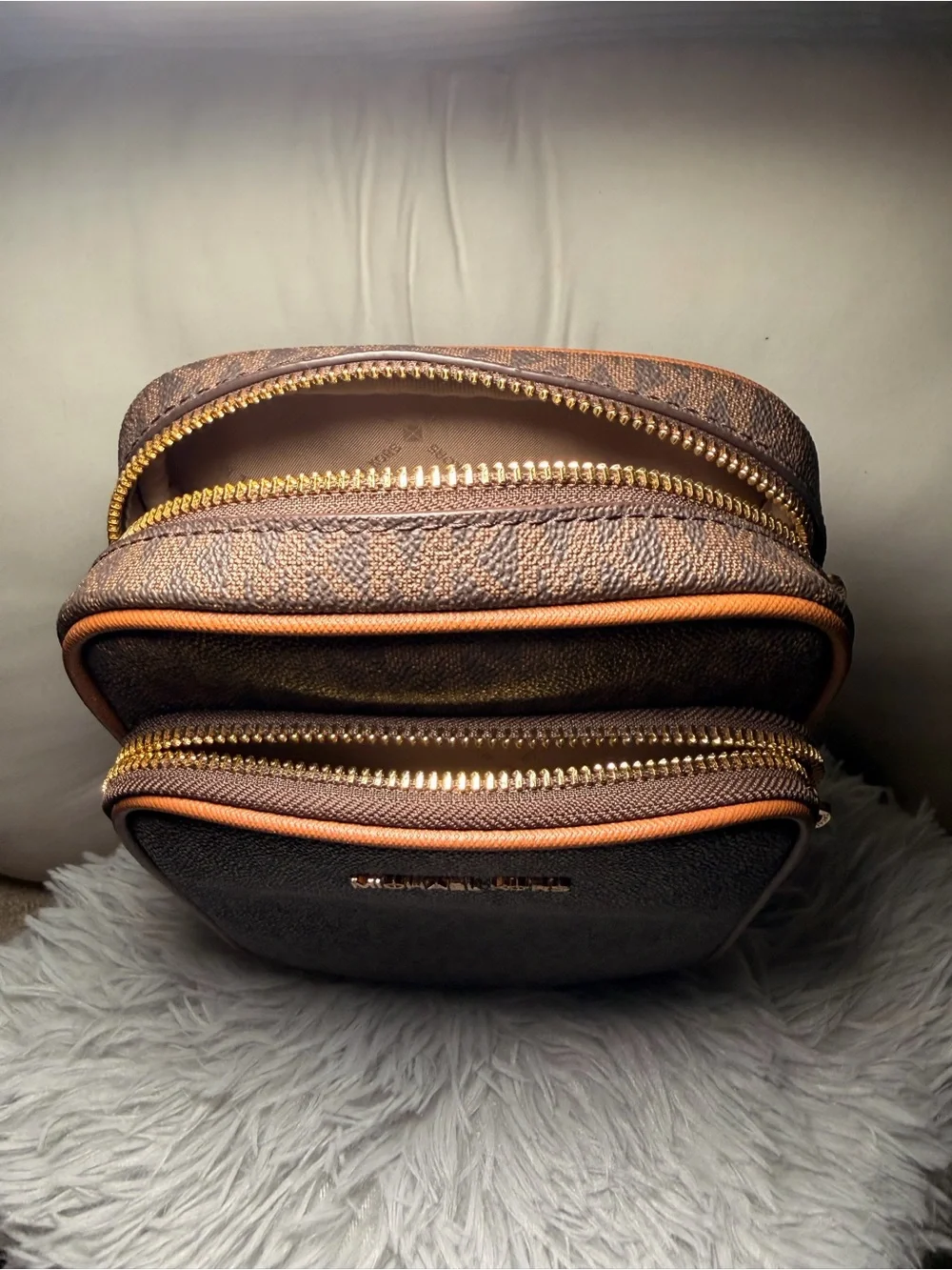 Michael Kors Brown Monogram Men’s Belt Bag